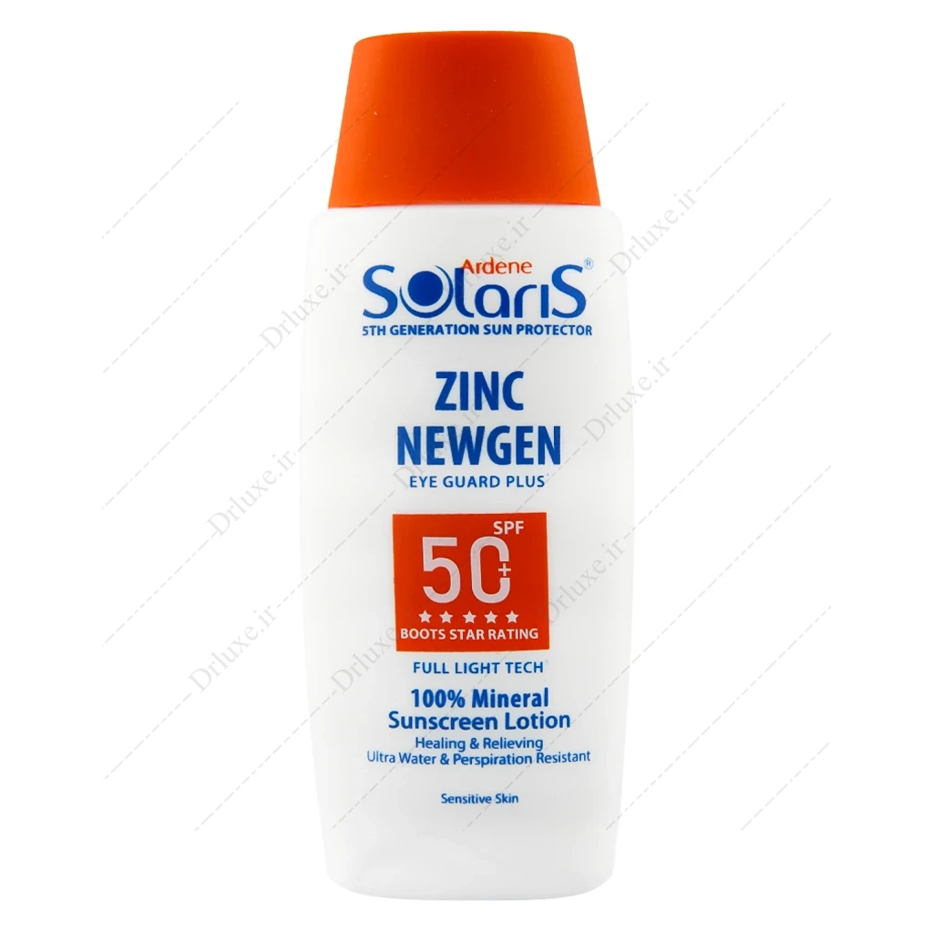 لوسیون ضد آفتاب سولاریس آردن مدل زینک نیوژن SPF50